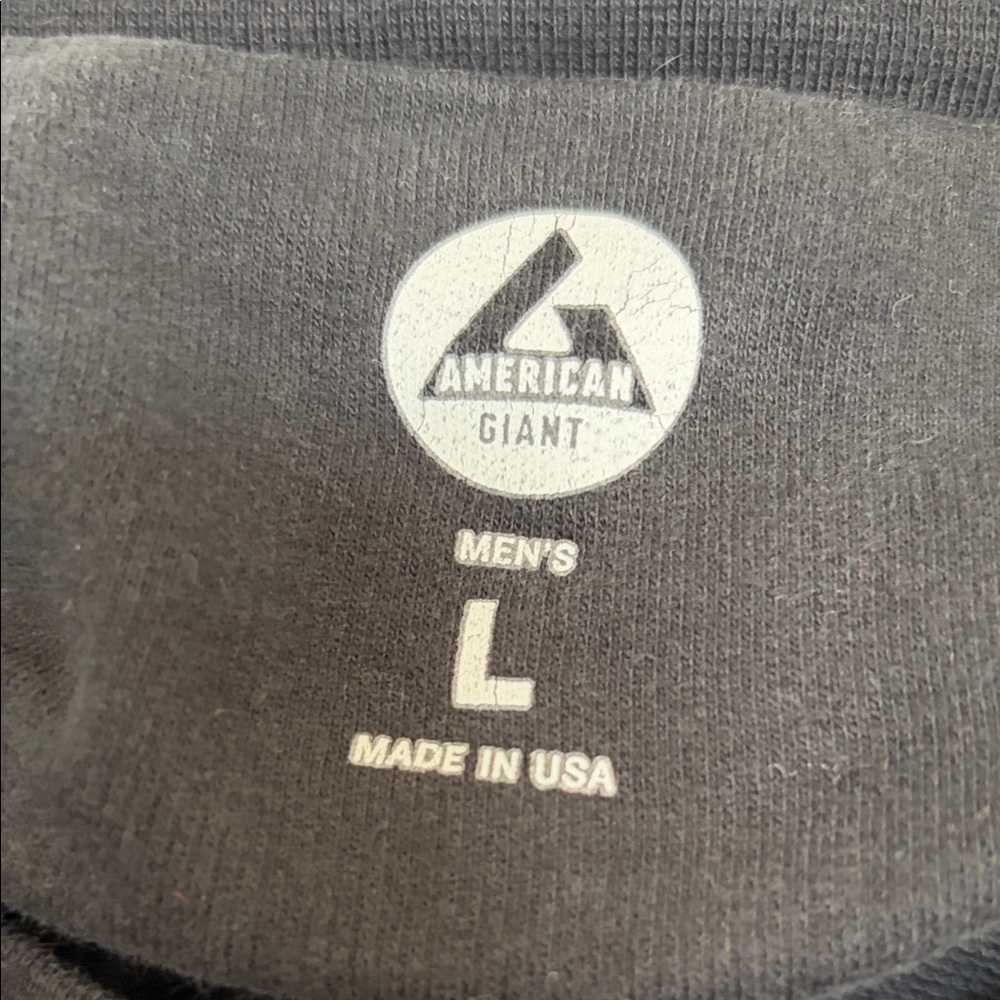 American Giant Black Crewneck Pullover - Picture 2 of 4